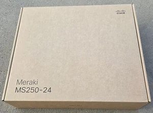 Nowy przełącznik Cisco Meraki MS250-24-HW Cld-Mngd 24x GigE, nieodebrany - Zdjęcie 1 z 2