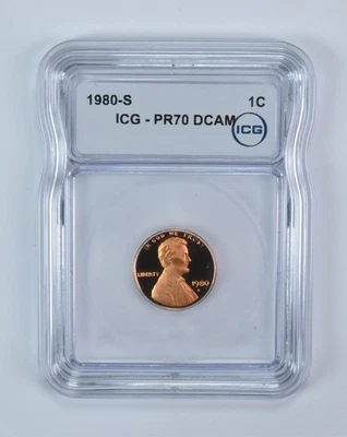 1980-S Lincoln Memorial Cent PR70 DCAM ICG *4133 - Image 1 of 4
