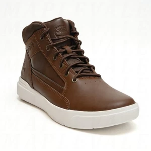 Timberland Allston Mid Lace Leder Sneaker Stiefel Schuh Mittelbraun - Herren Größe 9,5 - Bild 1 von 11