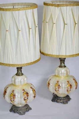 PAR de atributos grandes. Lámparas de vidrio Carl Falkenstein, 3 vías, tonos originales, AccurateCst Foto 1 de 4