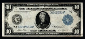 1914 $10 CHICAGO LARGE Size VF+ Federal Reserve Note! - Picture 1 of 2