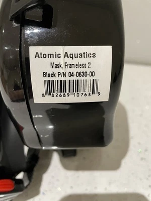 Atomic Aquatics Frameless  2 Scuba Mask - Black - Image 1 of 4