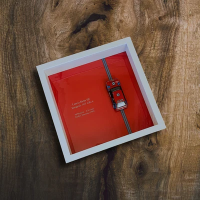 Lancia Delta HF Integrale 16V GR.A Rally Sanremo 1989 1/43 quadretto - Immagine 1 di 4