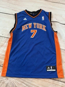 Maglia Adidas New York Knicks Carmelo Anthony #7 Youth Large 18-20 blu NBA - Foto 1 di 3