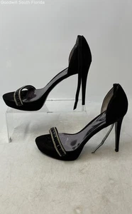 Carlos By Carlos Santana Womens Rae Black Ankle Strap Platform Heels Size 9.5M - Picture 1 of 8