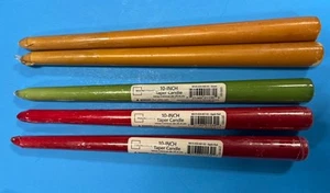 10” Taper Candles Different Colors - Picture 1 of 1