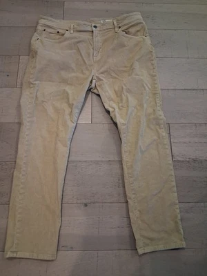 Daniel Cremieux Corduroy Pants 40x30 Corbin Straight Leg Stretch Khaki Wheat - Image 1 of 4