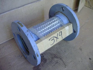 Edelstahl 3 Zoll 150 Pfund Rohr Expansion Flex Vibrationsverbindung mit Stahlflanschen - Bild 1 von 4