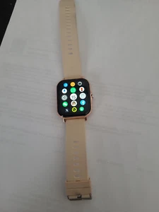 Smartwatch Damen mit Telefonfunktion Sprachassistent Schrittzähler Fitnessuhr DE - Bild 1 von 2