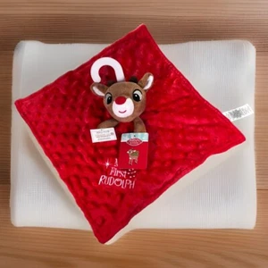 MANTA RUDOLPH EL RENO NARIZ ROJA MI PRIMERA NAVIDAD LOVEY SONAJERO NUEVA CON ETIQUETAS - Imagen 1 de 4