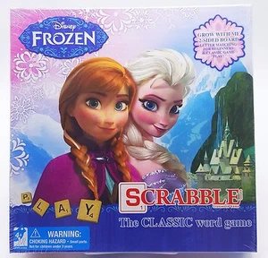 Disney Frozen Elsa Anna Scrabble Game 2 Side Board Beginner + Classic 2-4 Player - Picture 1 of 2