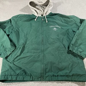 Eddie Bauer Long Sleeve Hoodie Green Men's Extra Small Drawstring Full Zip Mens - Picture 1 of 15