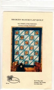 Broken Blocks Lap Quilt - PineBerry Patch - 45 x 60 - Quilt Pattern PBP400 - New - Imagen 1 de 2