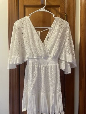 Jessica Simpson 女式白色连身裤 XS 码 — 第 1/3 张图片