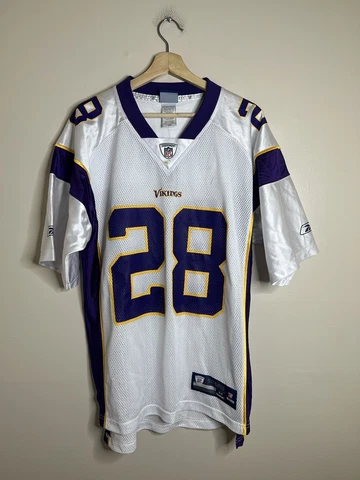 Minnesota Vikings Adrian Peterson Reebok NFL Jersey Men’s Size Medium White NWT Cover