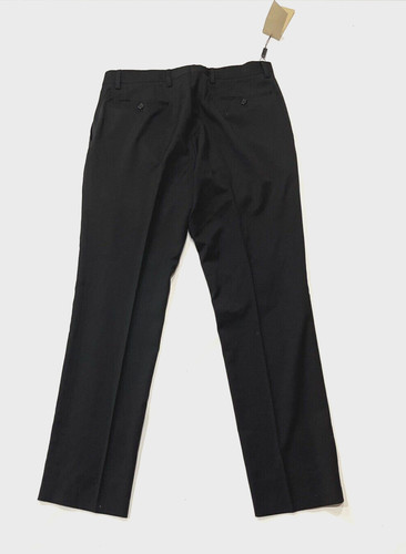 Pantalone elegante uomo Burberry London Stirling 100% lana taglia 42 nero