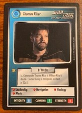 1994 Decipher Star Trek the Next Generation Thomas Riker Free Shipping