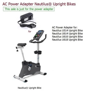 AC Power Supply Power Adapter for Nautilus U514 U614 U616 U618 Upright Bikes - Picture 1 of 6
