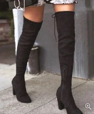 Botas por encima de la rodilla Unisa Dedrii para mujer marrón oscuro imitación gamuza talla 6,5 M Foto 1 de 4