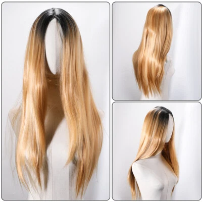 Pelucas onduladas pelo completo de 65 cm de largo rizadas de moda disfraz fiesta pelo anime peluca Foto 1 de 4