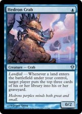 WOTC MtG Zendikar Hedron Crab (U) EX