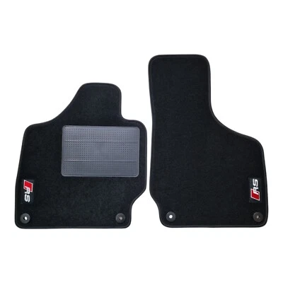 Ensemble de tapis de voiture pour Audi TT (8J) 2006 2014, bord noir et 2 brod... - Photo 1/4