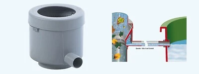 Graf Füllautomat de luxe grau Fallrohrfilter mit Sieb Regenauffänger Regentonnen - Bild 1 von 3