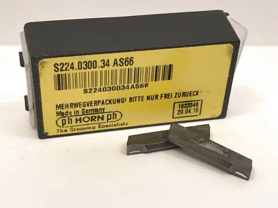 PH HORN S224.0300.34 Insertos de Carburo Nuevos Grado AS66 2 piezas Foto 1 de 2