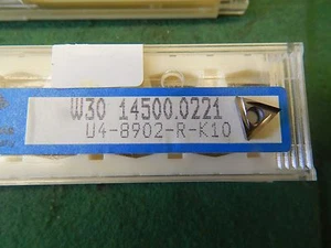 5 Komet W30 14500.0221 U4 8902 R K10 Carbide Inserts - Picture 1 of 2
