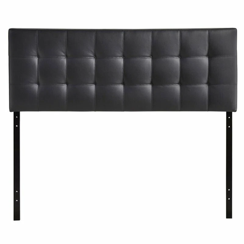 Modway Lily King Upholstered Vinyl Headboard in Black
