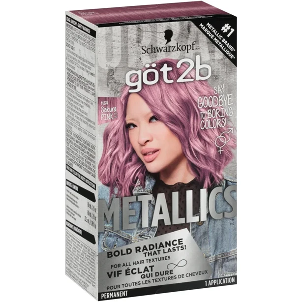Color de cabello permanente Schwarzkopf Got2b Metallics (paquete de 3) Foto 1 de 1