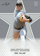 MAX MILLER 2020 "1ST EVER PRINTED" LEAF PERFECT GAME ROOKIE CARD #267! MINT!