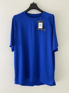 Under Armour Tech 2.0 Mens Large Royal Blue Short Sleeve T-Shirt - Picture 1 of 8