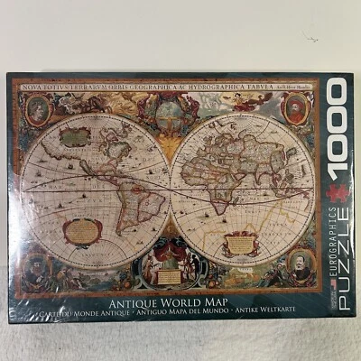 Eurographics Antique World Map Jigsaw Puzzle 1000 pieces Brand New Sealed - Image 1 of 4