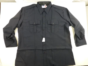 NWT FLYING CROSS COMMAND 25% WOOL WOMEN'S LONG SLEEVE SHIRT 18.5 34 Black - Picture 1 of 6
