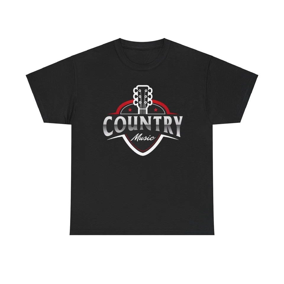 Camiseta unissex de algodão pesado de música country, perfeita para shows, amantes de música country - Imagem 1 de 1