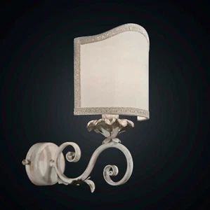 Applique classico in ferro battuto e legno 1 luce BGA 1895-a1rv - Picture 1 of 1