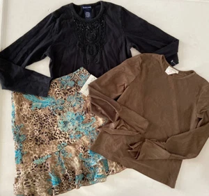 NWT Boutique ALESSIA Girl sz 14 Top & Skirt & GUC Ralph Lauren XL Blk Beaded Set - Picture 1 of 12