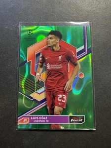 2022-23 Topps Finest UEFA /99 Luis Diaz #96 rifrattore lava verde - Foto 1 di 2