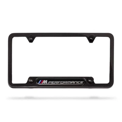 OEM BMW M Performance License Plate Frame in Carbon Fiber 82125A1C497 - Image 1 of 3