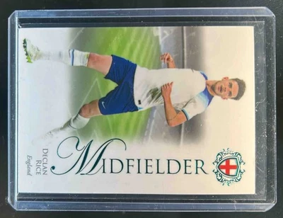 2023-24 Futera Unique World Football Declan Rice Turquoise #10/40 England - Image 1 of 2