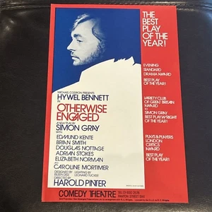 Vintage Playbill Flyer Otherwise Engaged Comedy Theatre Boston 1976 - Picture 1 of 2