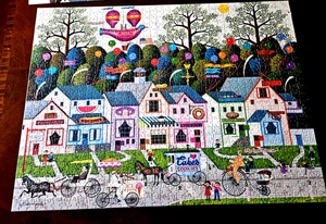 BUFFALO By Charles Wysocki "CONFECTION STREET" Jigsaw Puzzle 1000 Complete - Picture 1 of 5
