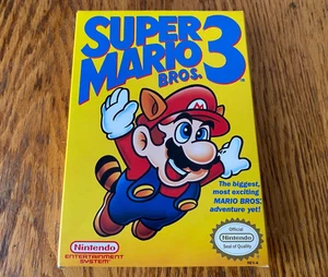 oval seal Super Mario Bros. 3 complete in box nintendo nes original game - Picture 1 of 9