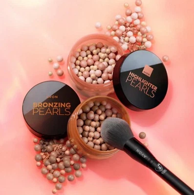 Avon Illuminating Face Pearls Glow Makeup Light Peach