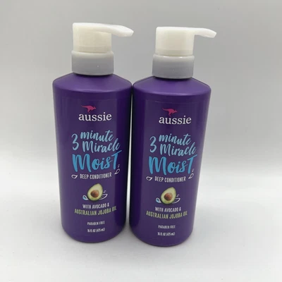 Aussie Moist Deep Conditioner With Avocado & Jojoba Oil 16fl oz 2 Pack - Image 1 of 4