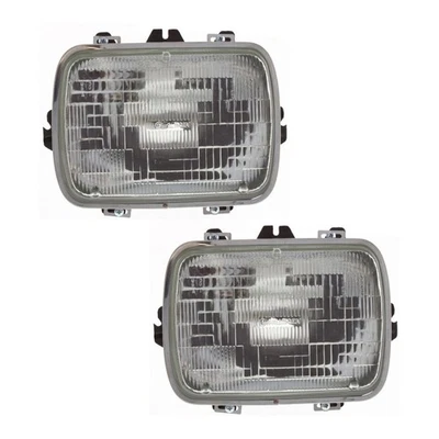 Conjunto de faros laterales conductor y pasajero para GMC K25 Suburban 1988-1999 Foto 1 de 4