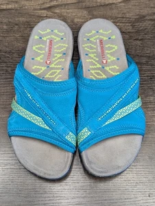 Merrell J55338 blaue Damen-Slipper Pantoletten 7 - Bild 1 von 5