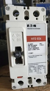 Cutler hammer Eaton HFD2070 70amp 2 pole circuit breaker type HFD 65k New! - Picture 1 of 2