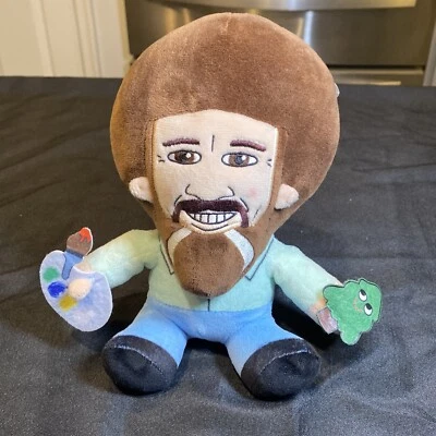 Bob Ross Phunny Kidrobot Painting Artist Plush 8" Stuffed Doll  - Image 1 of 4